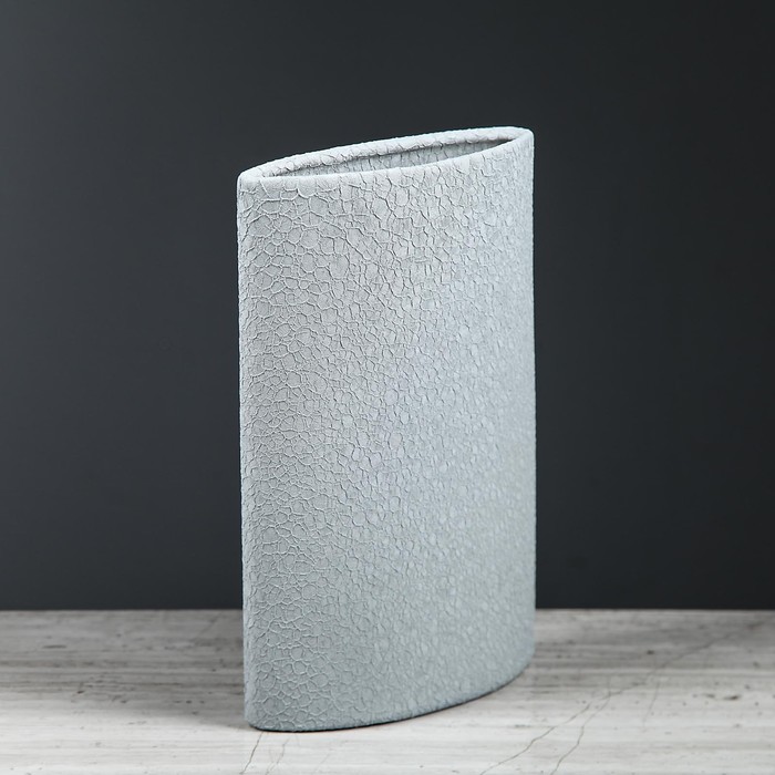 Ваза "Стиль" шёлк серая