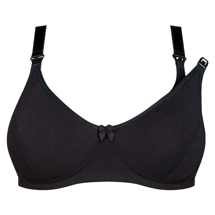 Бюстгальтер послеродовый, чёрный, размер 80-B