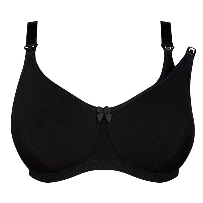 Бюстгальтер послеродовый, чёрный, размер 85-E