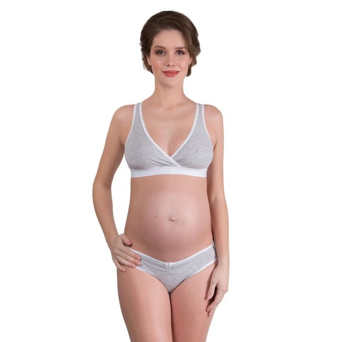 Топ универсальный, серый меланж, размер 75-C