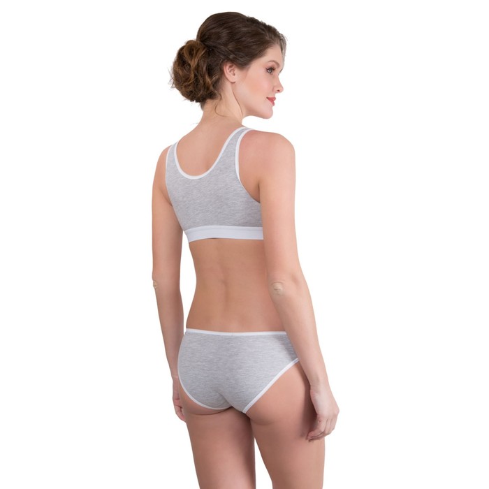 Топ универсальный, серый меланж, размер 75-D