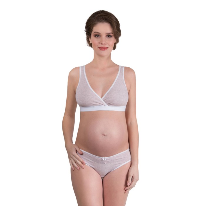 Топ универсальный, бежевый меланж, размер 85-B