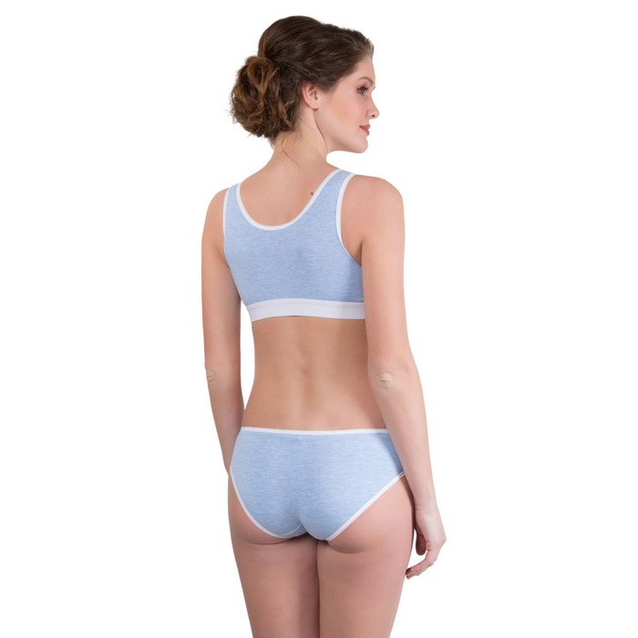 Топ универсальный, голубой меланж, размер 80-C