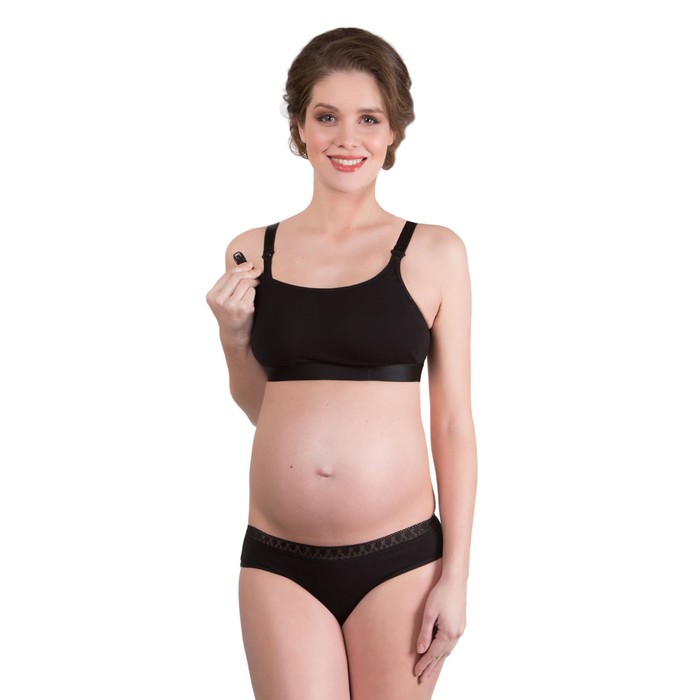 Топ послеродовый, чёрный, размер 44