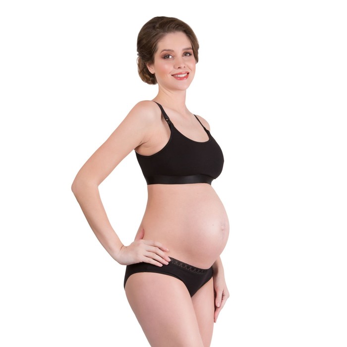 Топ послеродовый, чёрный, размер 44