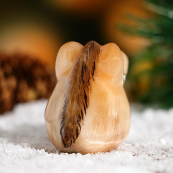 Сувенир «Кабан Пятачок», 4,5×4,5 см, селенит