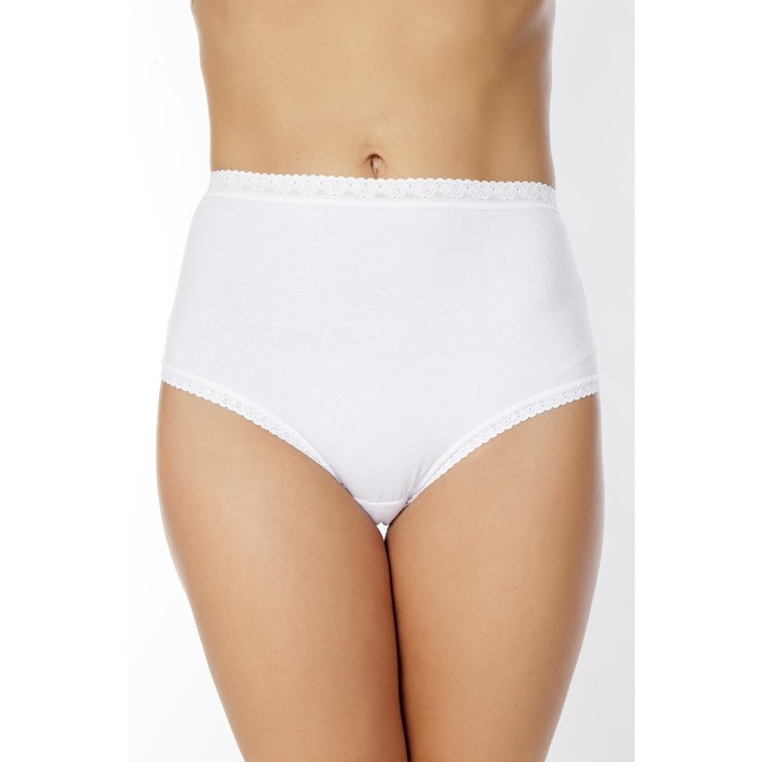 Трусы женские слипы DM1014 цвет белый (white), р-р 52 (2XL)