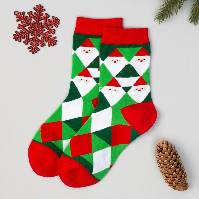 Носки "Геометрия" размер 36-39, 80% хл.,17% п/а, 3% эл.