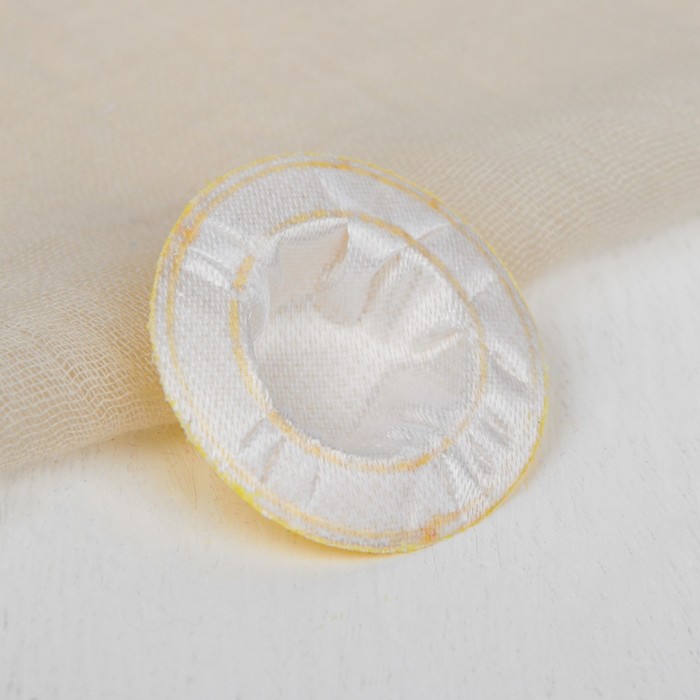 Шляпа для кукол, набор 10 шт, цвет желтый