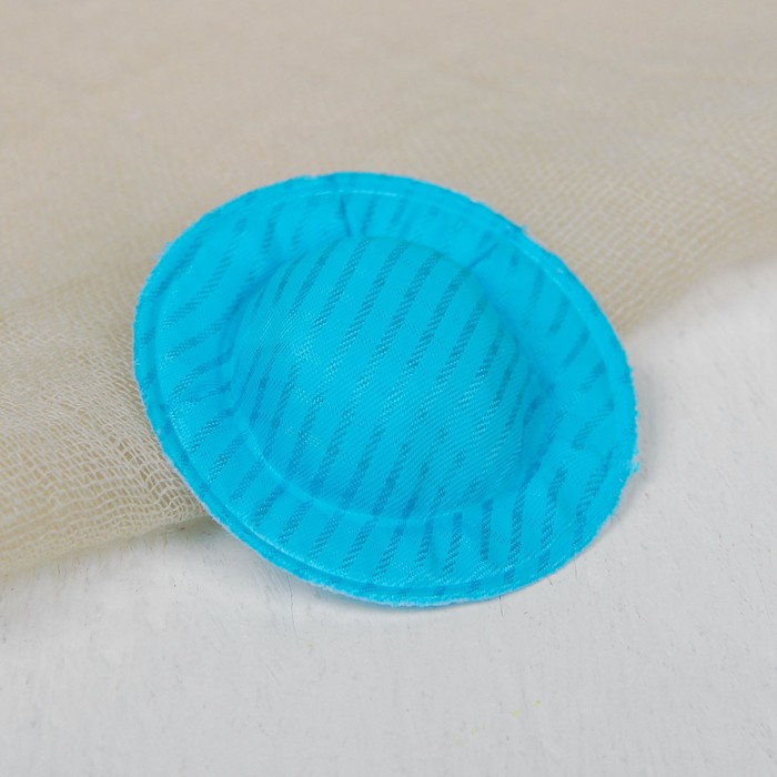 Шляпа для кукол, набор 10 шт, цвет голубой