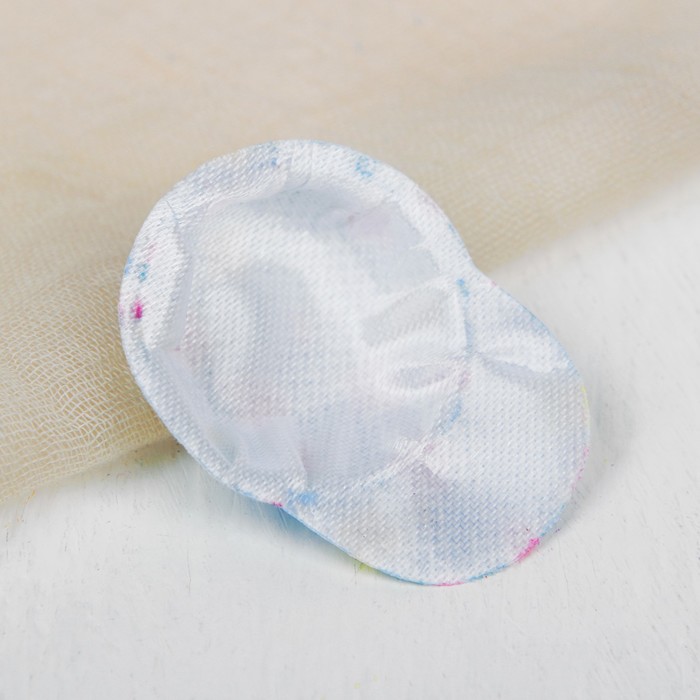 Кепка для кукол "Цветочки", цвет голубой