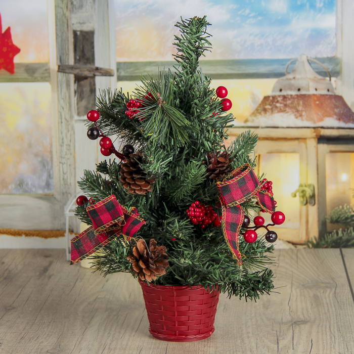 Елка декор настольная "Ленточка" 40*26 см