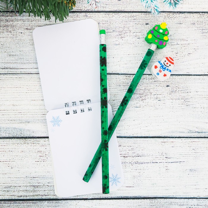 Набор подарочный "Мечты" 2 карандаша ч/г+2 ластика+блокнот