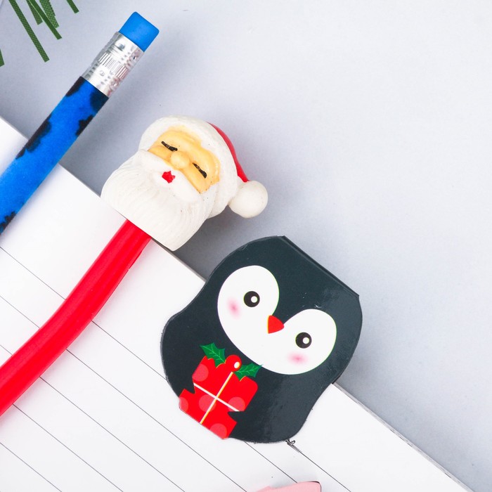 Набор подарочный "Свинка и друзья" карандаш 2 шт., 2 закладка 2 шт., ручка