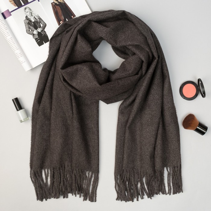 Палантин женский MINAKU "Кашемир", размер 70*180 см, цвет серый