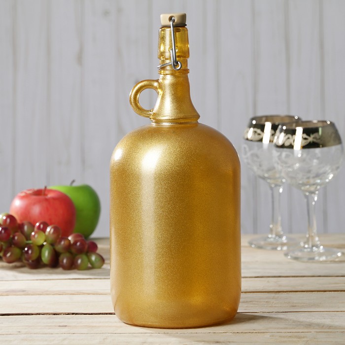 Бутылка 2 л "Венеция", цвет бронза