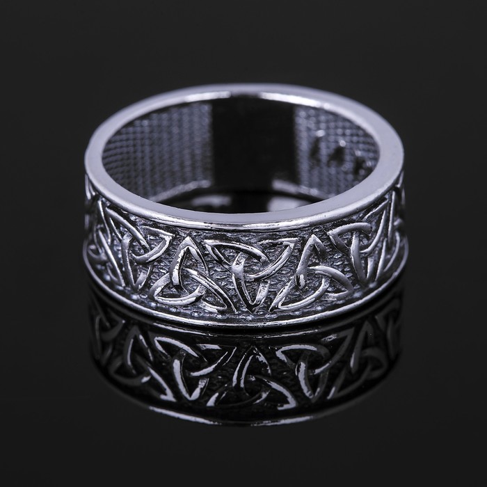 Кольцо "Айвар", размер 21, цвет чернёное серебро