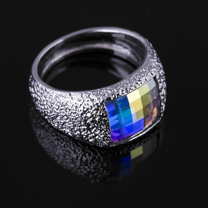 Кольцо "Алудра", размер 17, цветное в серебре