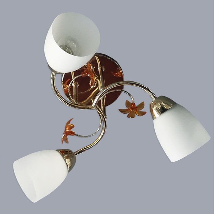 Люстра "Белла" 3х40W E27 золото d50 см.