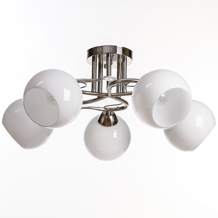 Люстра "Мадлен" 5х40W E27 никель