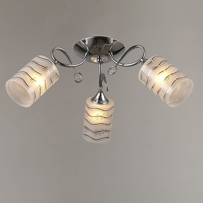 Люстра "Милана" 3х40W E27 хром d57 см.