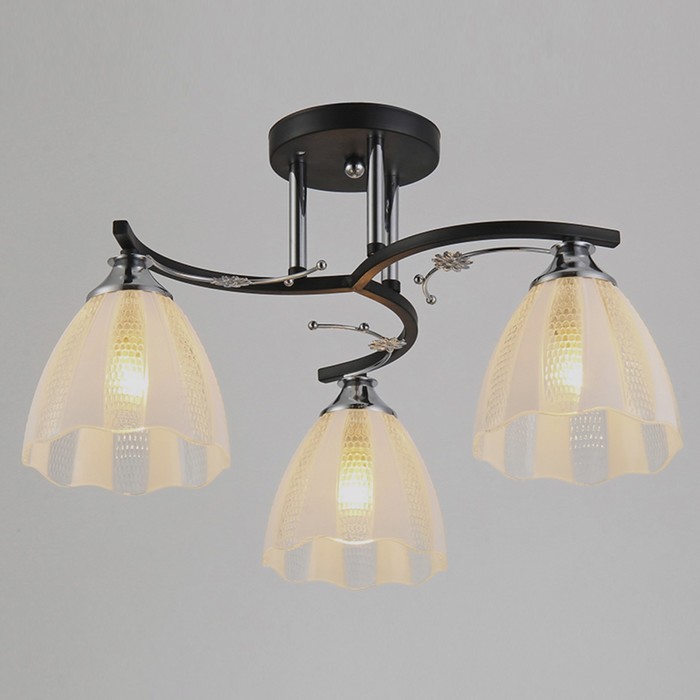 Люстра "Фелиция" 3х40W E27 BK-CR