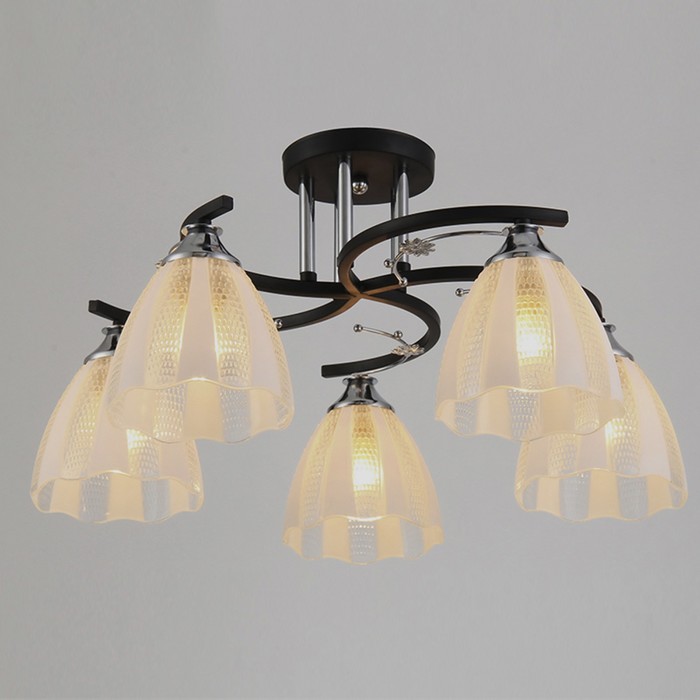 Люстра "Фелиция" 5х40W E27 BK-CR