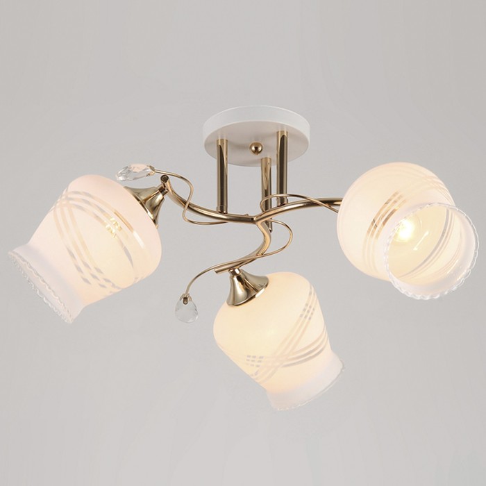 Люстра "Флоренция" 3х40W E27 белый-золото