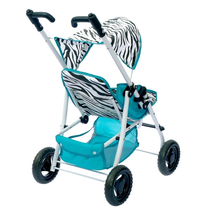 Коляска для кукол «Зебра» универсальная, металлический каркас