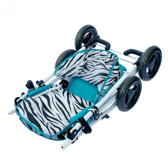 Коляска для кукол «Зебра» универсальная, металлический каркас