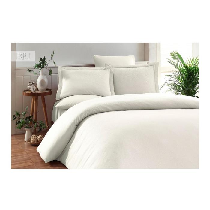 КПБ Ruya евро, 240х260 см, 200х220 см, 50х70 см-4 шт., экрю, бамбук