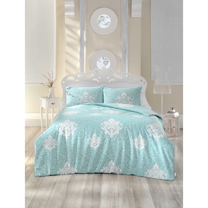 КПБ Snazzy 1,5 сп, 160х240 см, 160х220 см, 50х70 см-1 шт., светло-зелёный