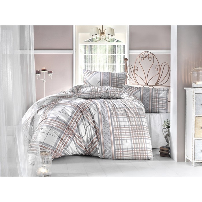 КПБ Viola 1,5 сп, 160х240 см, 160х220 см, 50х70 см-1 шт., коричневый