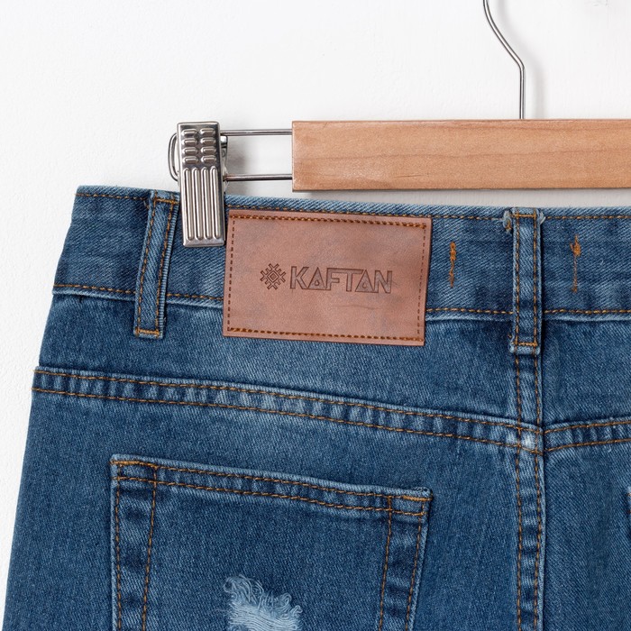 Джинсы женские KAFTAN с декоративным элементом, цвет синий, р-р 29 (44) M