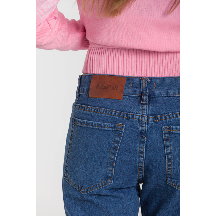 Джинсы женские KAFTAN, бойфренды, цвет синий, р-р 28 (46) L