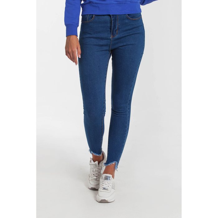 Джинсы женские KAFTAN, зауженные, цвет синий, р-р 29 (44) M