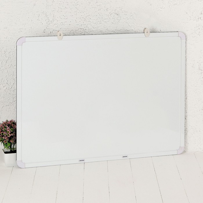 Доска двухстороняя магнитно-маркерная , с поверхностью под мел, размер 58 × 78 см