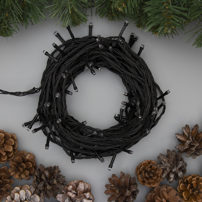 НИТЬ, 10 м, Н.Т. LED-100-220V, 8 режимов, КРАСНЫЙ