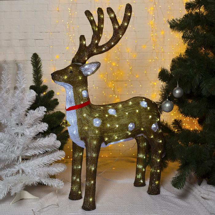 Фигура акрил. "Олень большой" 70х25х115 см, контр. низковольтный, 180 LED, 24V, цветной