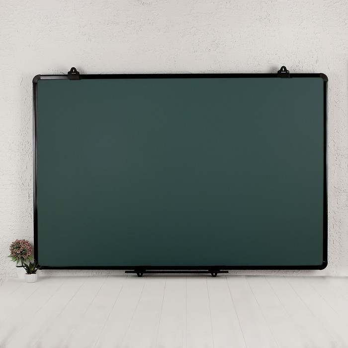 Доска двухстороняя магнитно-маркерная , с поверхностью под мел, размер 100 × 150 см
