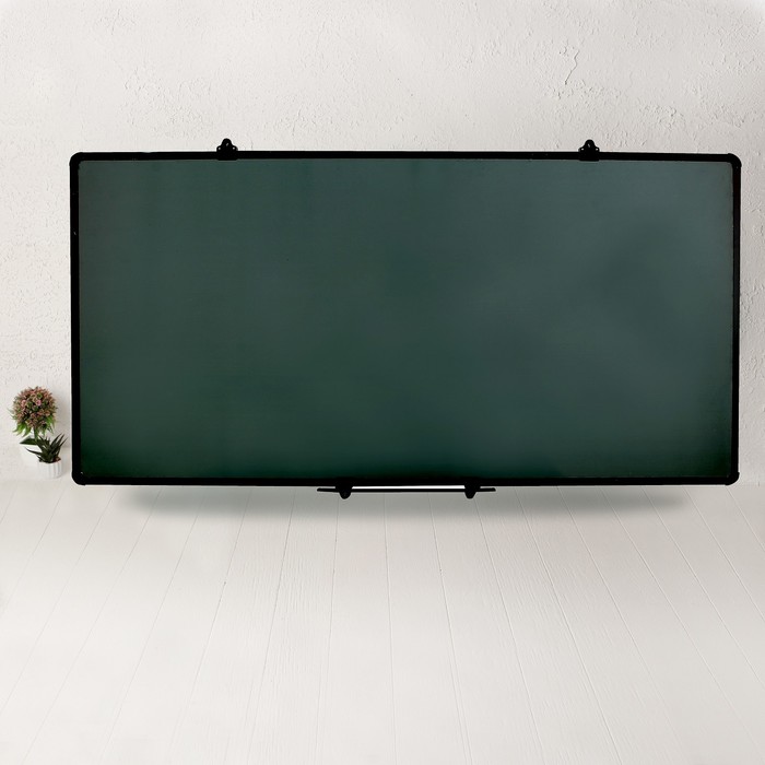 Доска двухстороняя магнитно-маркерная , с поверхностью под мел, размер 100 × 200 см