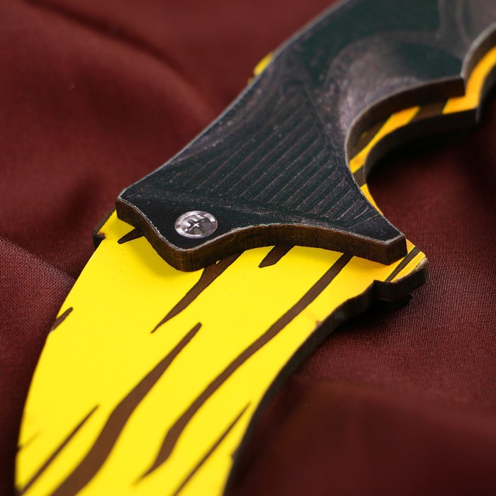 Сувенир деревянный «Керамбит, зуб тигра»