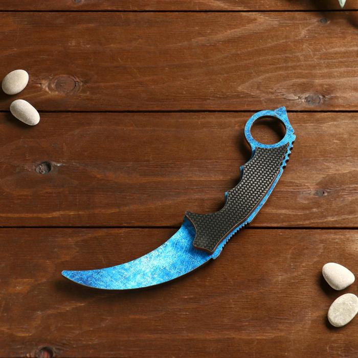 Сувенирное оружие из дерева «Керамбит, допплер» сувенирное оружие из дерева керамбит изумрудные волны 1 шт