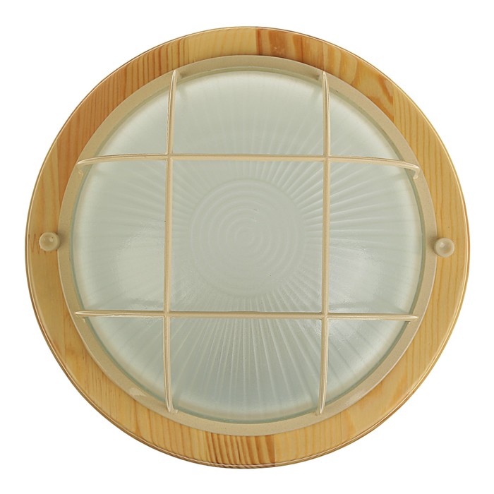 Светильник для бани/сауны ITALMAC Termo 100 01 18,150 Вт,IP54,с решеткой,цвет береза, +130°C 38226