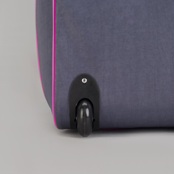 Чемодан малый с сумкой "Краски", отдел на молнии, наружный карман, цвет серый