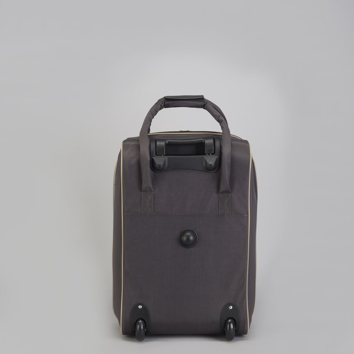 Чемодан малый с сумкой "Буквы", отдел на молнии, наружный карман, цвет зелёный