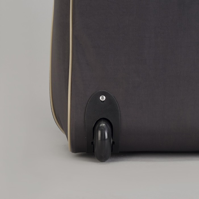 Чемодан малый с сумкой "Буквы", отдел на молнии, наружный карман, цвет зелёный