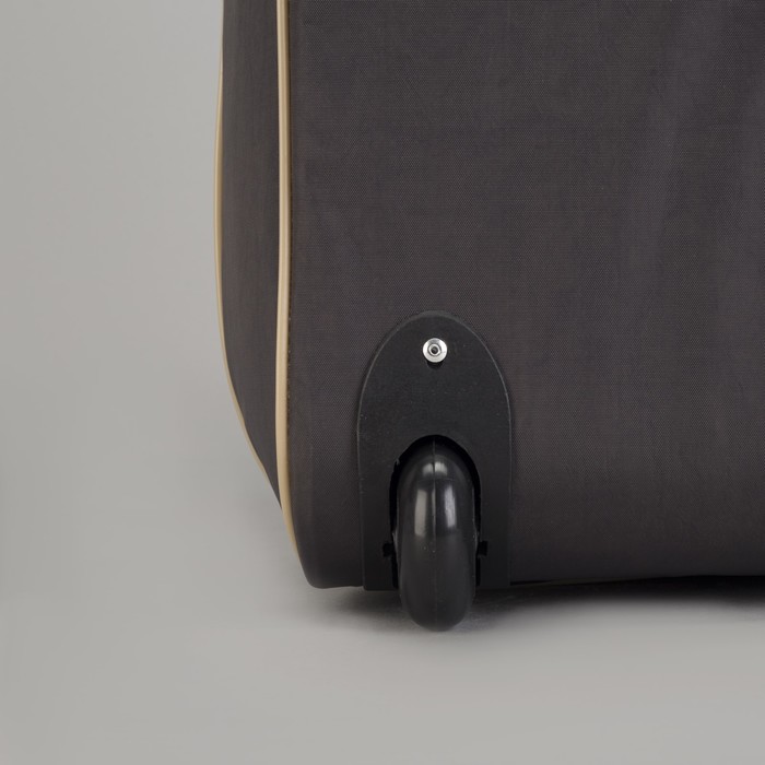 Чемодан малый с сумкой "Совы", отдел на молнии, наружный карман, цвет хаки