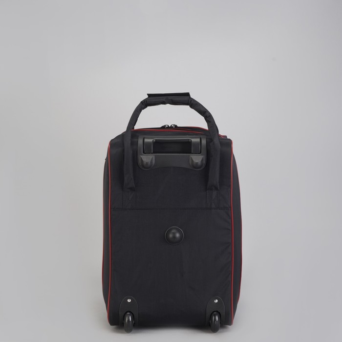 Чемодан малый с сумкой "Цветы", отдел на молнии, наружный карман, цвет малиновый