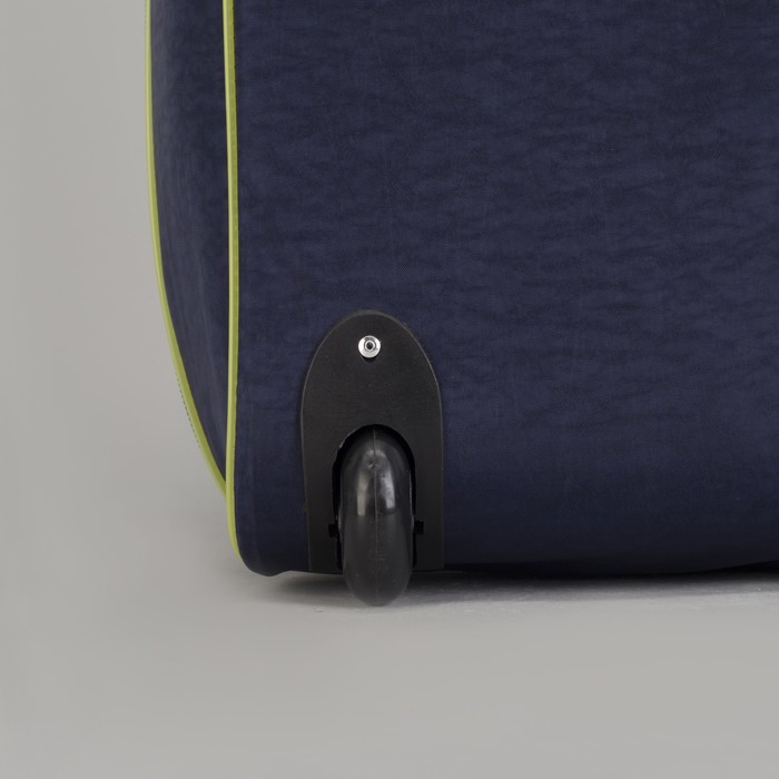 Чемодан малый с сумкой "Надписи", отдел на молнии, наружный карман